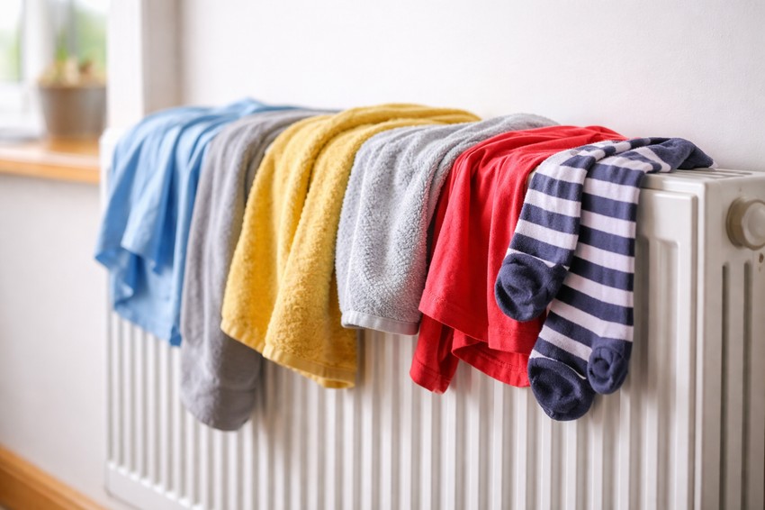 Sušenje veša na radijatoru