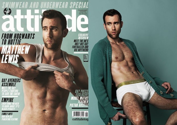 Matthew Lewis na okładce "Attitude"