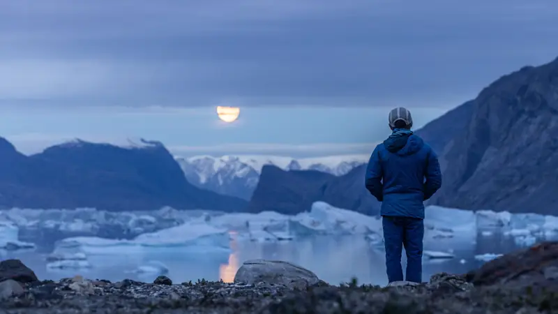 Kadr z programu &quot;Alex Honnold misja na Grenlandii&quot;