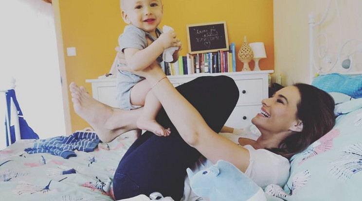A műsorvezető és kisfia, Timon rengeteget játszanak otthon együtt /Fotó: Instagram
