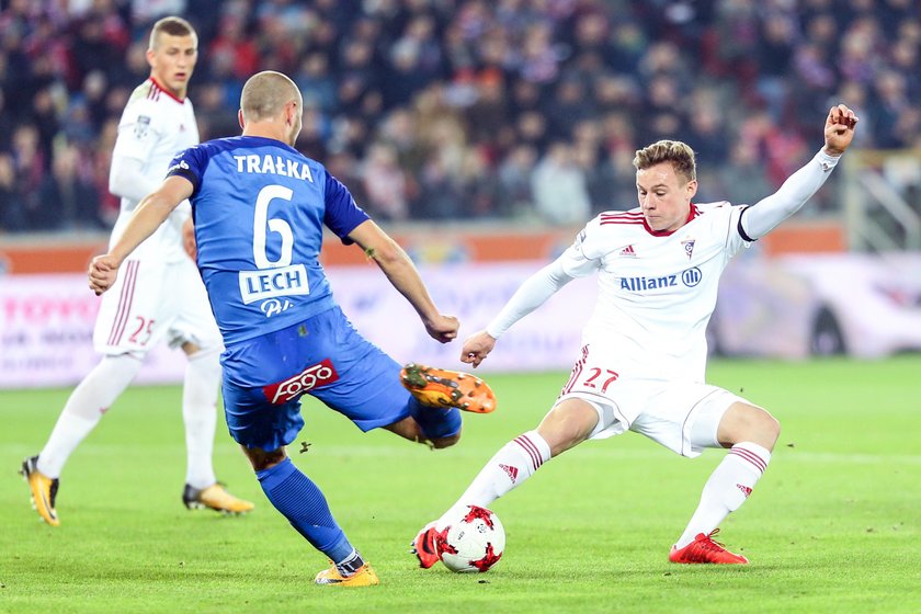 Pilka nozna. Ekstraklasa. Gornik Zabrze - Lech Poznan. 04.11.2017