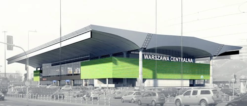 Wizualizacja dworca Warszawa Centralna po zakończeniu remontu w 2012 roku. PKP.