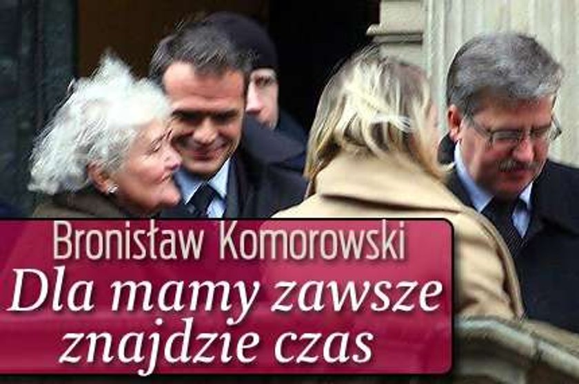 Bronisław Komorowski dla mamy zawsze znajdzie czas