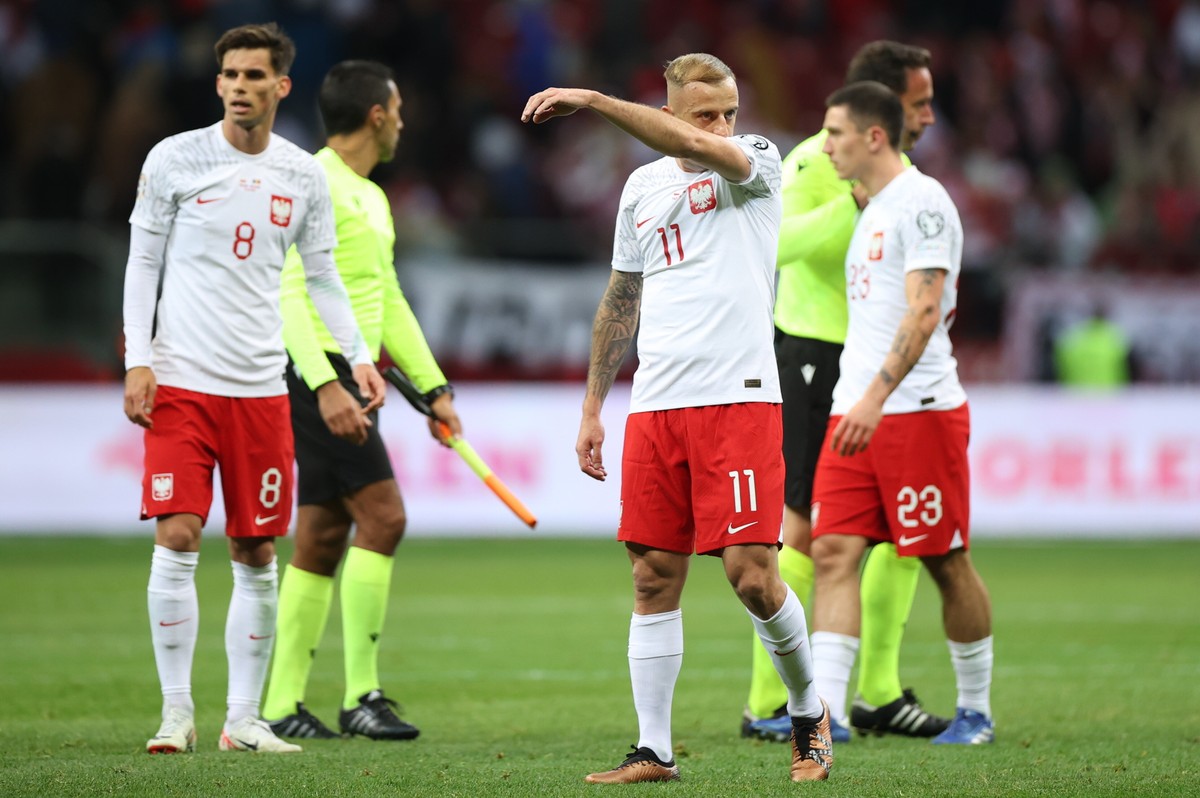 Polacy po meczu eliminacyjnym grupy E piłkarskich mistrzostw Europy z Mołdawią