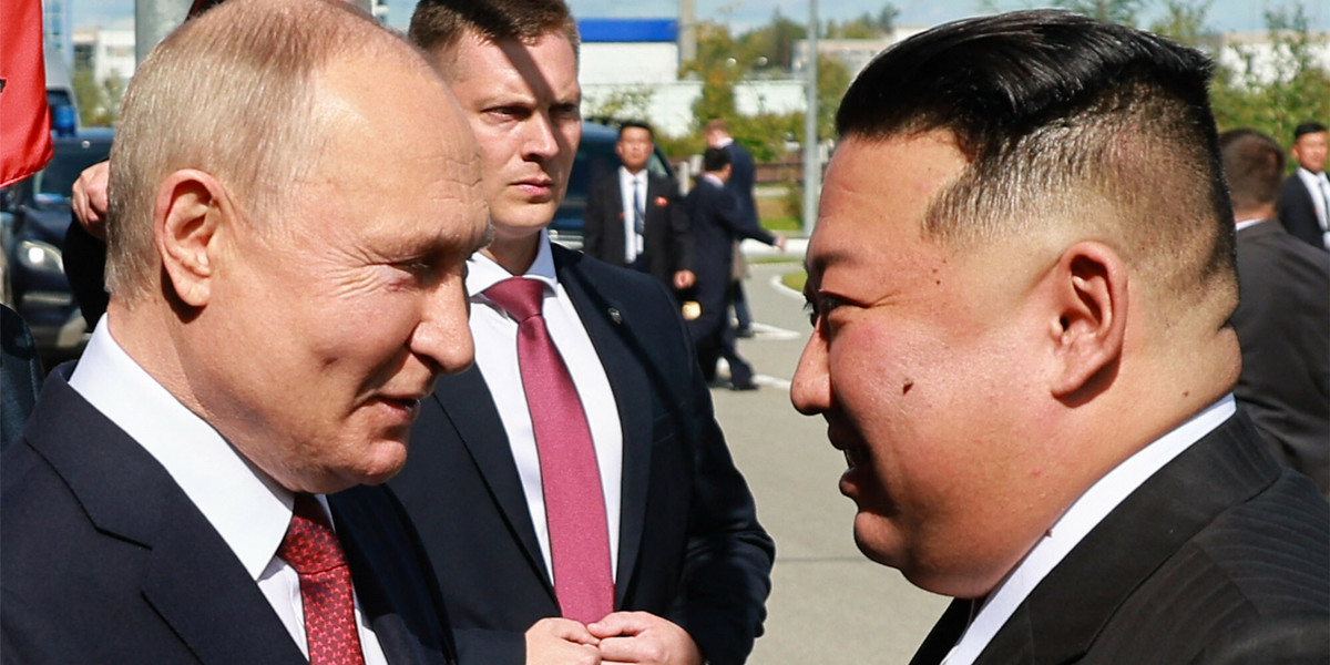 Spotkanie Władimira Putina i Kim Dzong Una