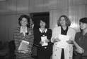 Od lewej: Bożena Walter, Elżbieta Jaworowicz oraz Halszka Wasilewska, 1992 r.
