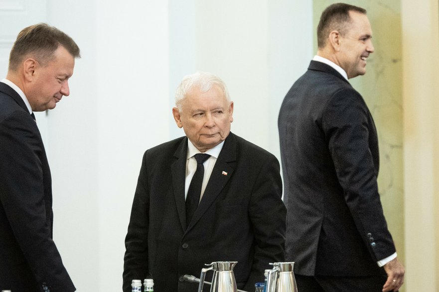 Mariusz Błaszczak, Jarosław Kaczyński, Karol Nawrocki