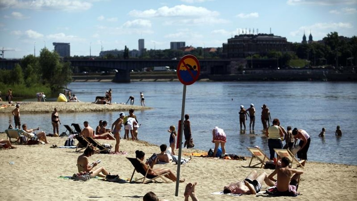 plaża wisła woda kapielisko zakaz pływania