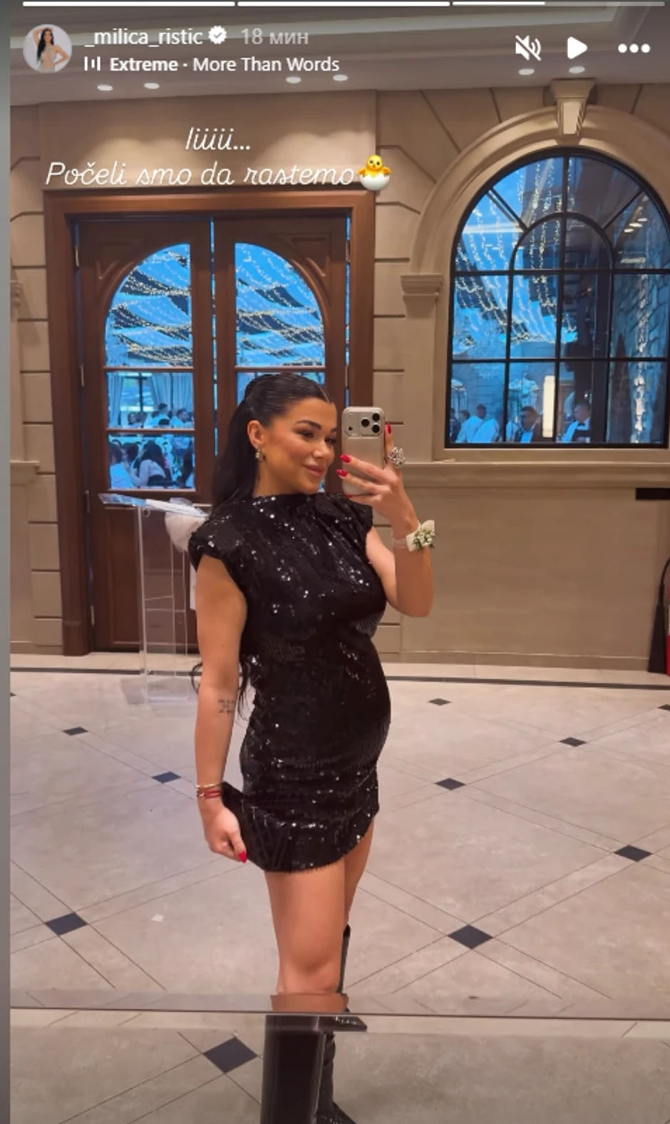 Milica Ristić pokazala trudnički stomak