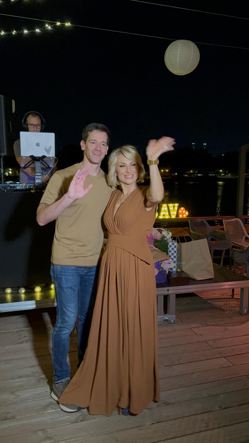 Goca Tržan i Raša Novaković na proslavi godišnjice