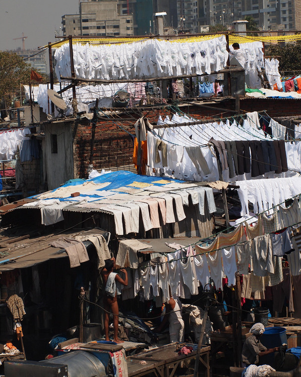 Pranie suszy się w Dhobi Ghat, fot. Anna Białek