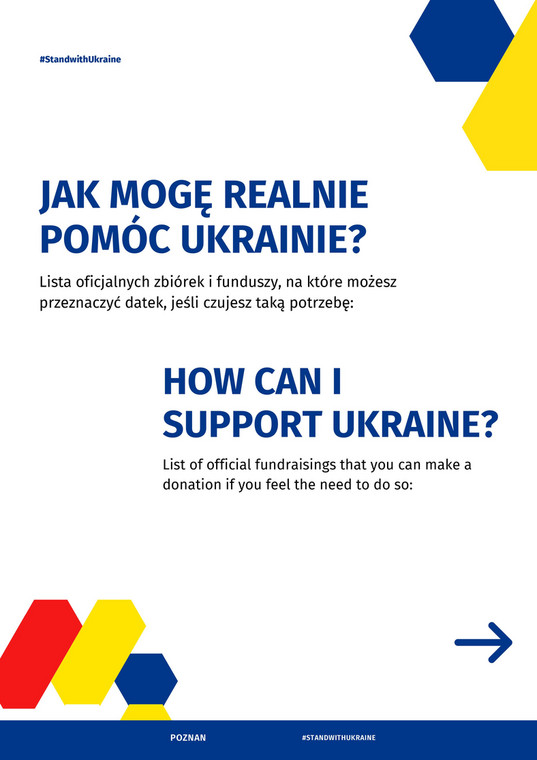Jak pomóc Ukrainie? Ulotki przekazane przez zespół Dagadana