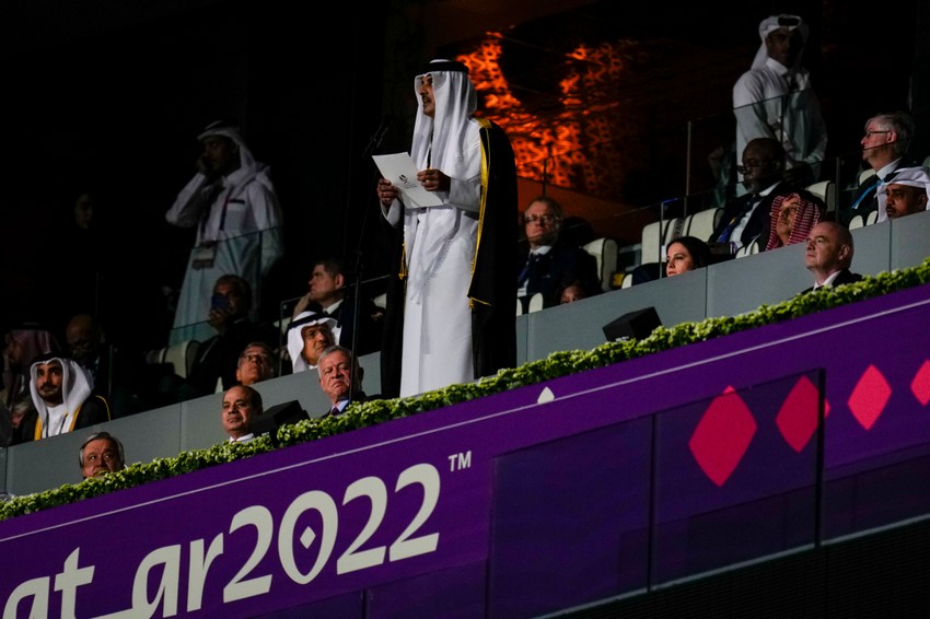 Šeik Tamim bin Hamad al Tani u govoru na ceremoniji otvaranja Svetskog fudbalskog prvenstva u Kataru
