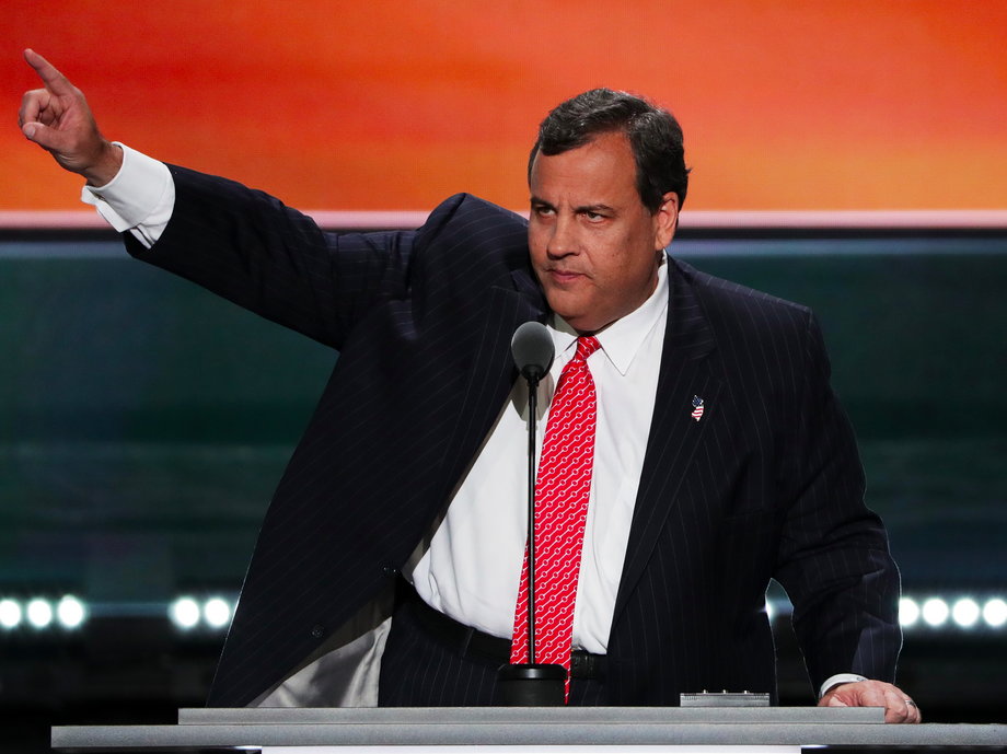 Chris Christie at the Republican National Convention.