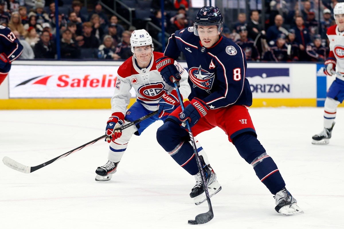 Zápas NHL: Columbus Blue Jackets - Montreal Canadiens.