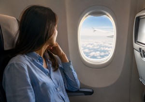 Putnica u avionu