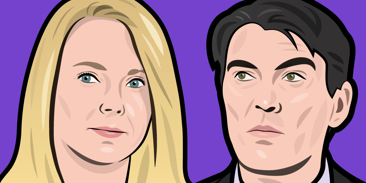 Yahoo CEO Marissa Mayer and AOL CEO Tim Armstrong.