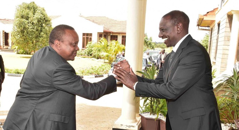 President Uhuru Kenyatta with DP William Ruto