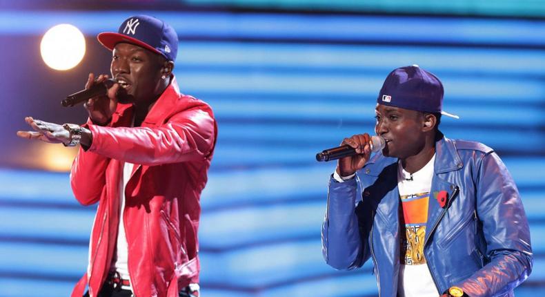 'Reggie N Bollie' performing at The X Factor