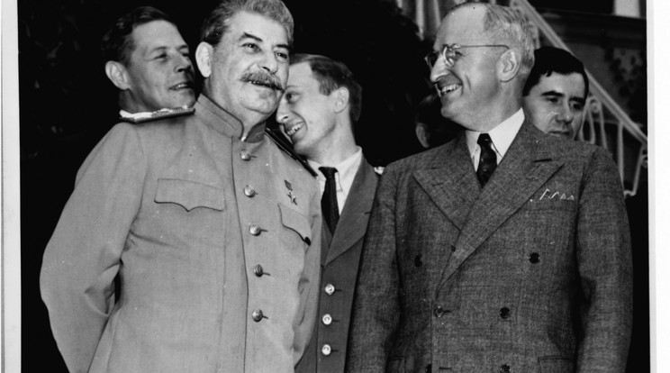 Sztálin és Truman 1945 júliusában, Németországban találkozott. /Fotó: Getty Images