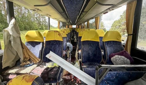 Napad dronom na autobus sa decom iz Belorusije u Brjansku