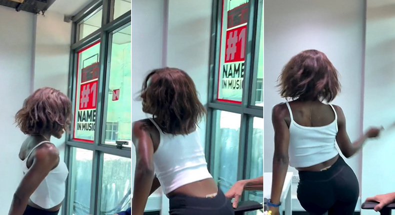 A recent video from NRG Radio Uganda has set social media abuzz, featuring a popular Ugandan dance influencer in a moment that's caught the public's eye for more than her dance moves.