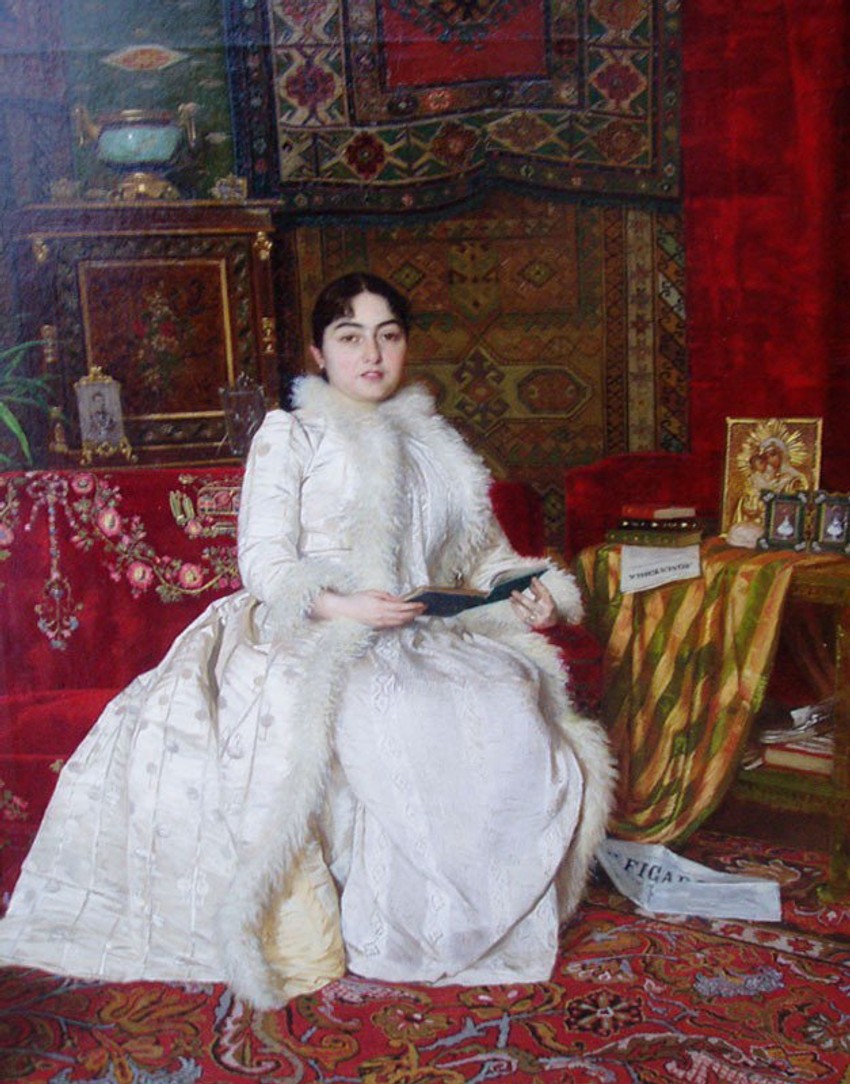 Portret „Kraljica Natalija Obrenović“ iz 1890. godine, rad Uroša Predića, nalazi se u privatnoj kolekciji porodice Sretenović, u Torontu