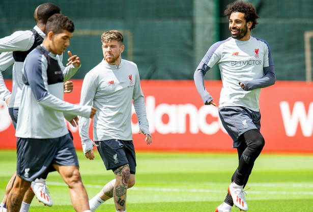 Trening piłkarzy Liverpoolu