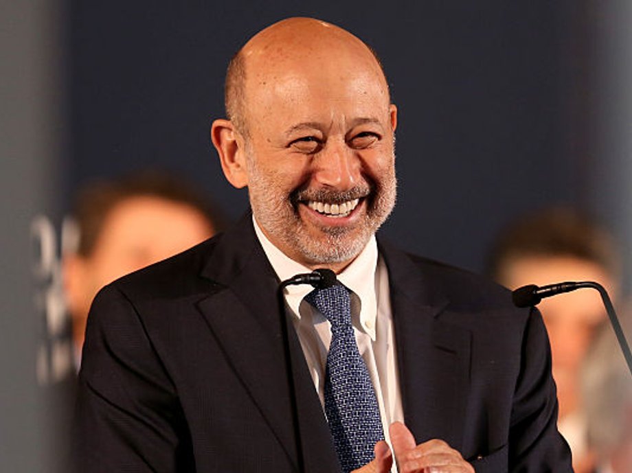 Goldman Sachs CEO Lloyd Blankfein.