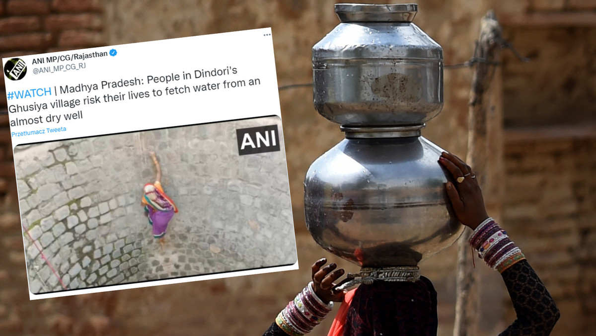 Fala upałów w Indiach zmusza ludzi do desperackiego poszukiwania wody [WIDEO]
