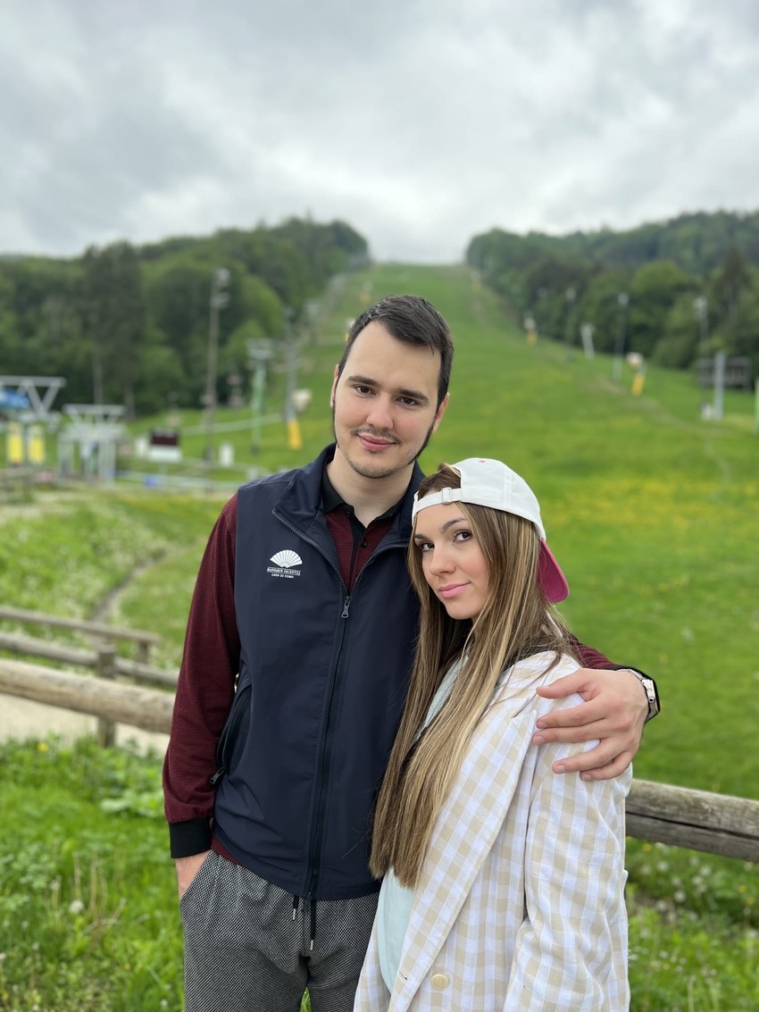 Aleksa Balašević sa suprugom