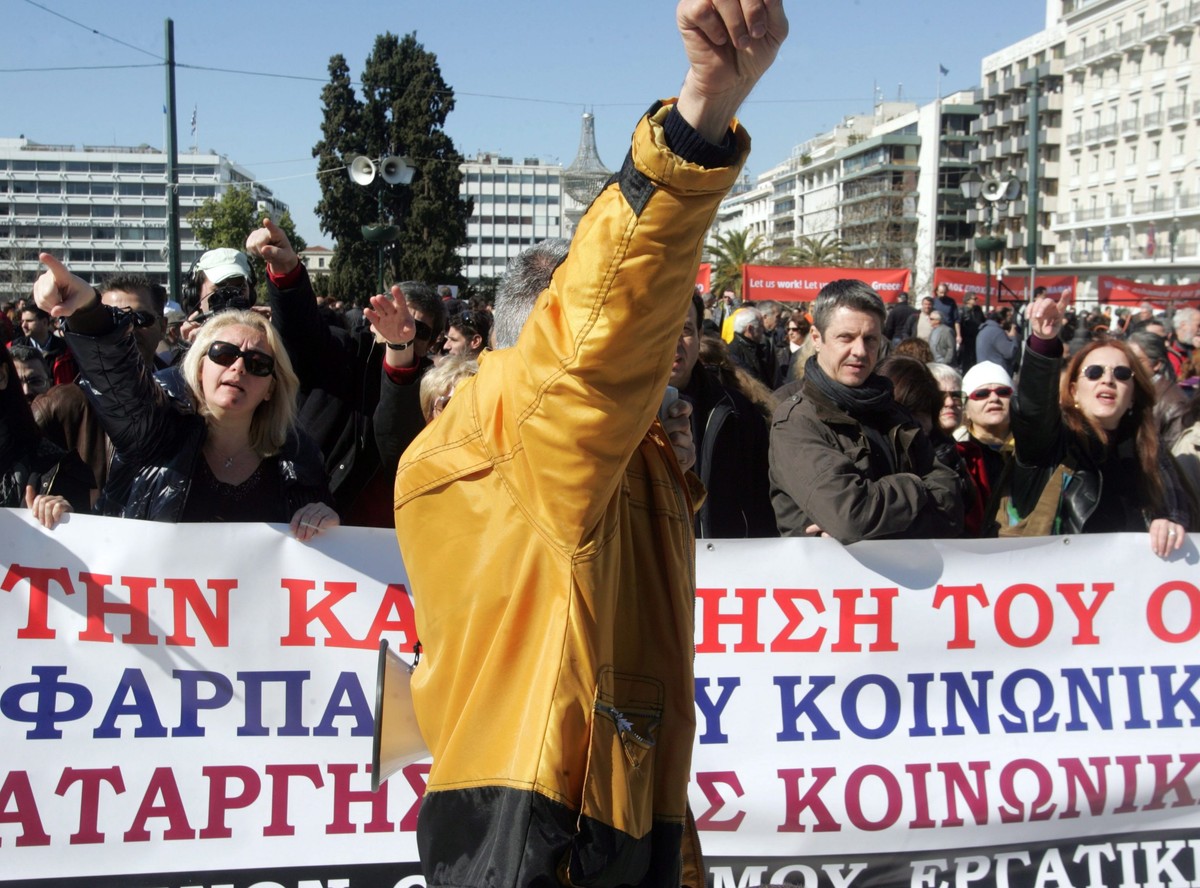 grecja ateny demonstracja mastacja kryzys
