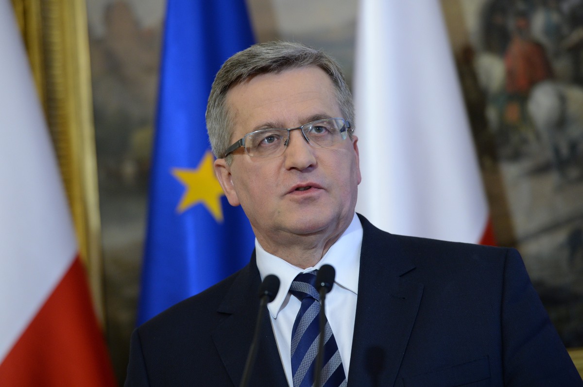 Prezydent Bronisław Komorowski po posiedzeniu Rady Bezpieczeństwa Narodowego