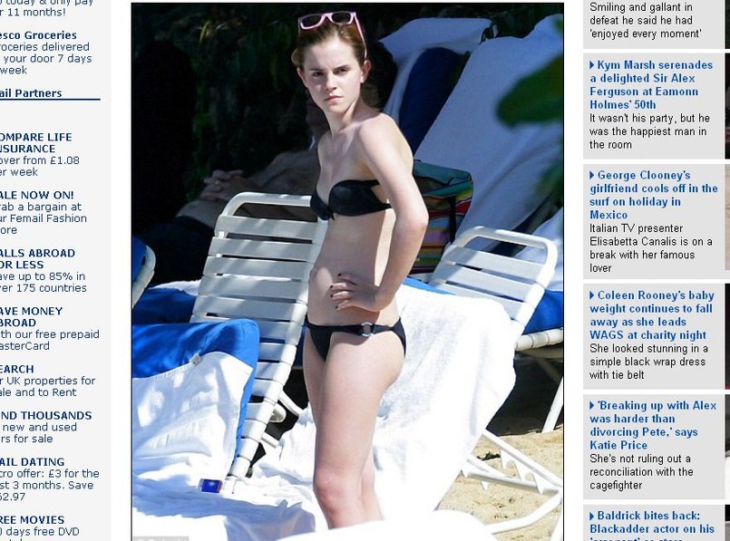 Wściekła Emma Watson w bikini na Jamajce