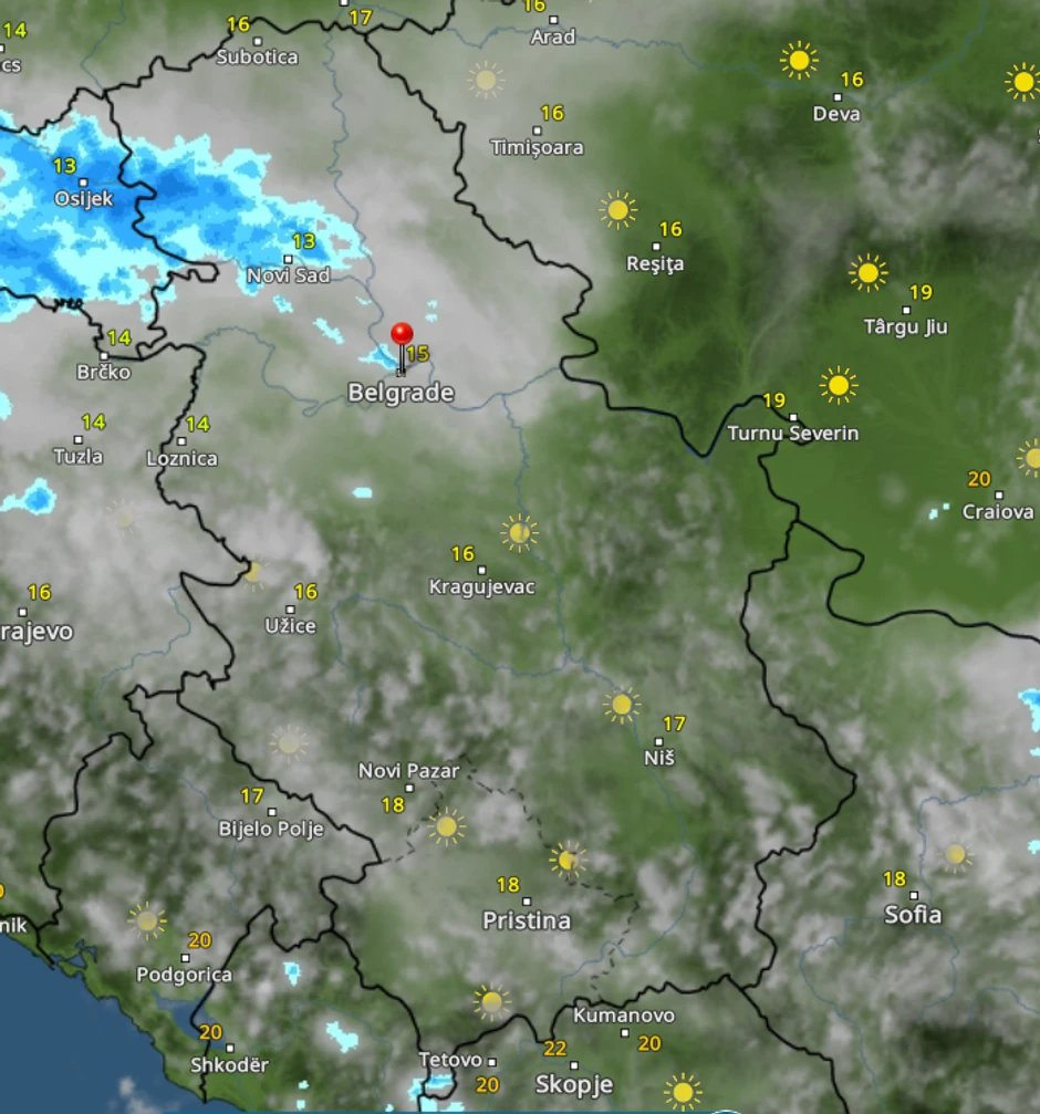 Radarski snimci u 17h