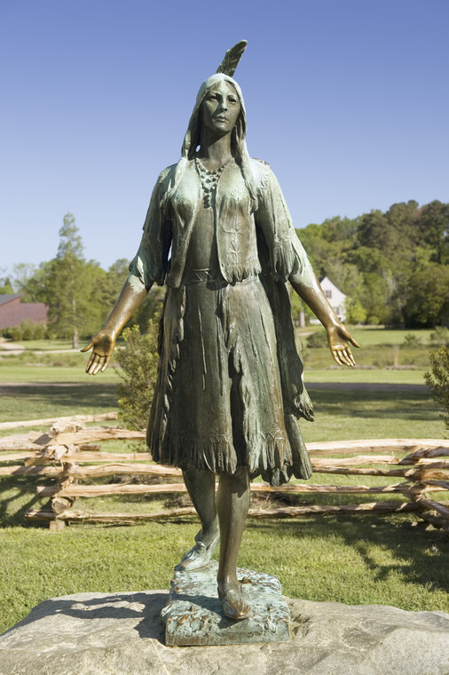 Pomnik Pocahontas w Jamestown
