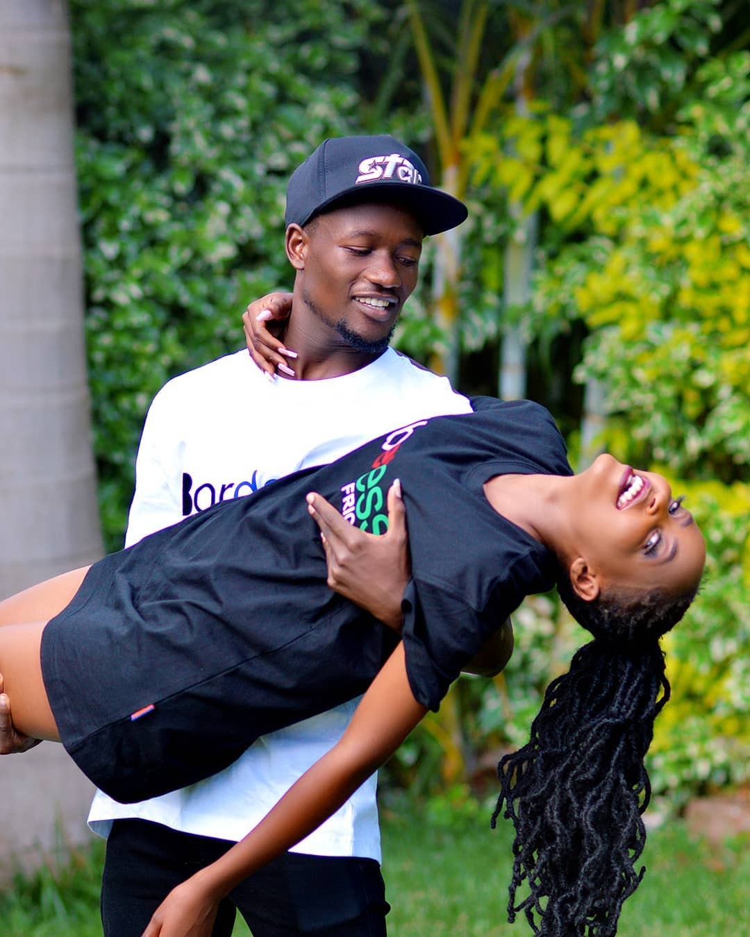 Kenyan content creator Mungai Eve with her boyfriend Director Trevor