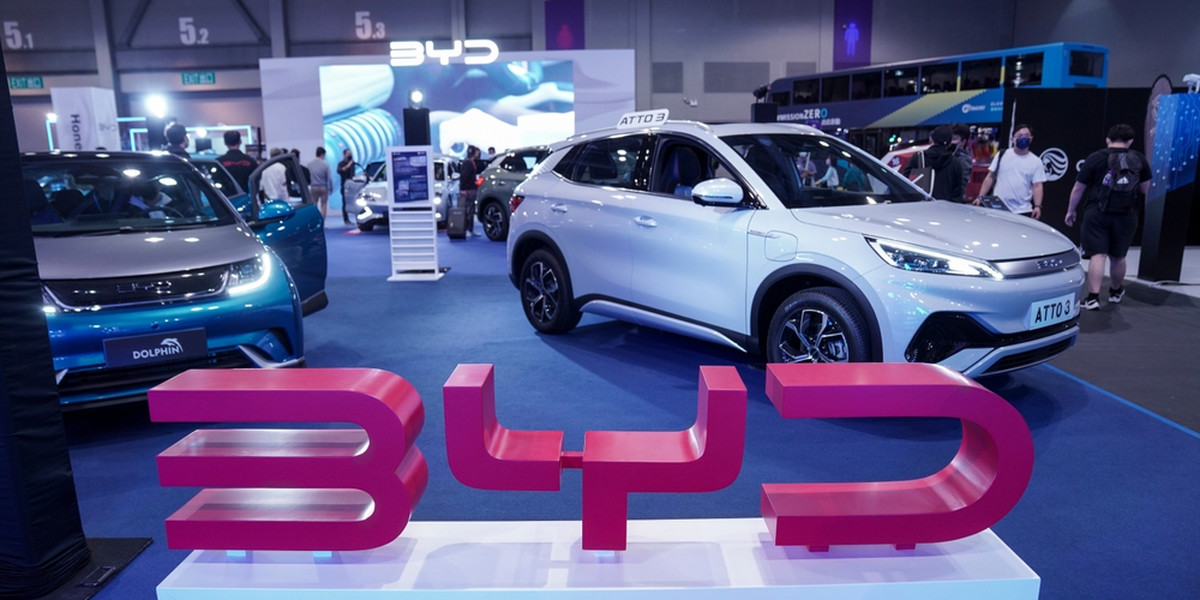 BYD na wystawie samochodów elektrycznych w Chinach