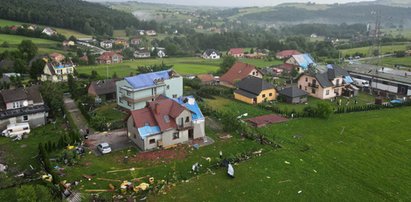 Pogodowy armagedon w Polsce. Trąba powietrzna nad Małopolską. FILM