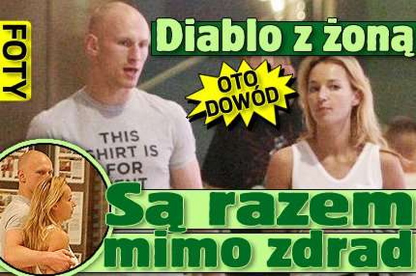 Diablo z żoną. Są razem mimo zdrad. Oto dowód