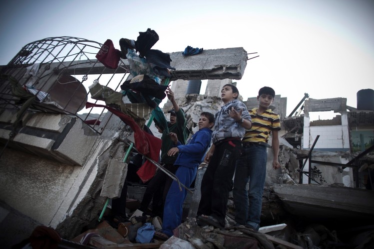 Zniszczenia w Strefie Gazy po izraelskim nalocie