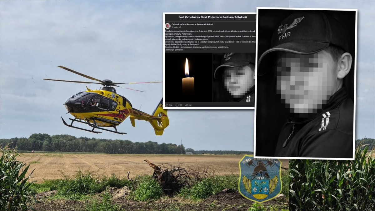 11-letni Wojtek wjechał hulajnogą pod kombajn. Strażacy opublikowali poruszający wpis