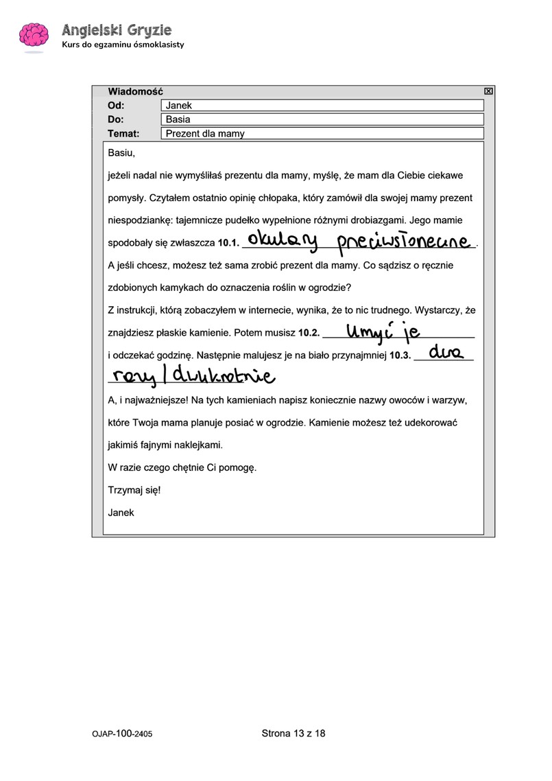 Egzamin ósmoklasisty 2024. Język angielski [ARKUSZE CKE i ODPOWIEDZI]