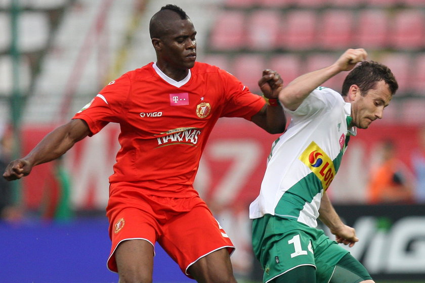 Thomas Phibel w meczu Widzew - Lechia Gdańsk