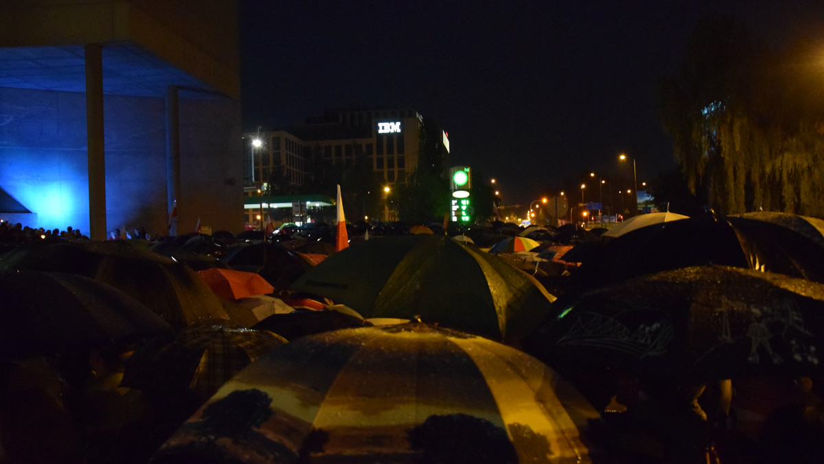 Protest przed S¦ůdem Okr¦Ögowym w Katowicach 24 lipca Fot. Pawe+é Pawlik (2)