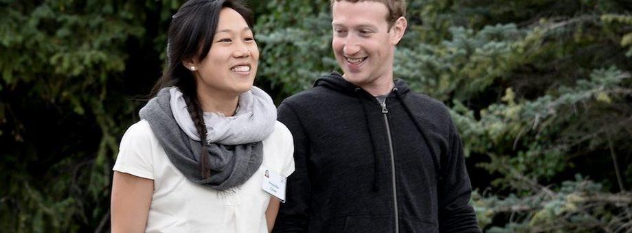 Mark Zuckerberg, chief executive officer and founder  Facebook Priscilla Chan 