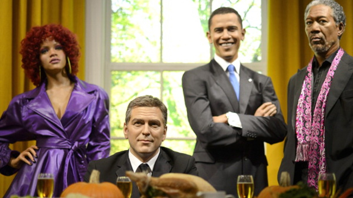 Woskowy Obama w towarzystwie gwiazd show-biznesu