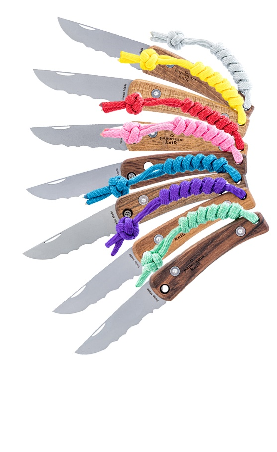 Platzsparendes Klappmesser «Kiss» von Panorama Knife für 69.90 Franken. In verschiedenen Farben erhältlich. 