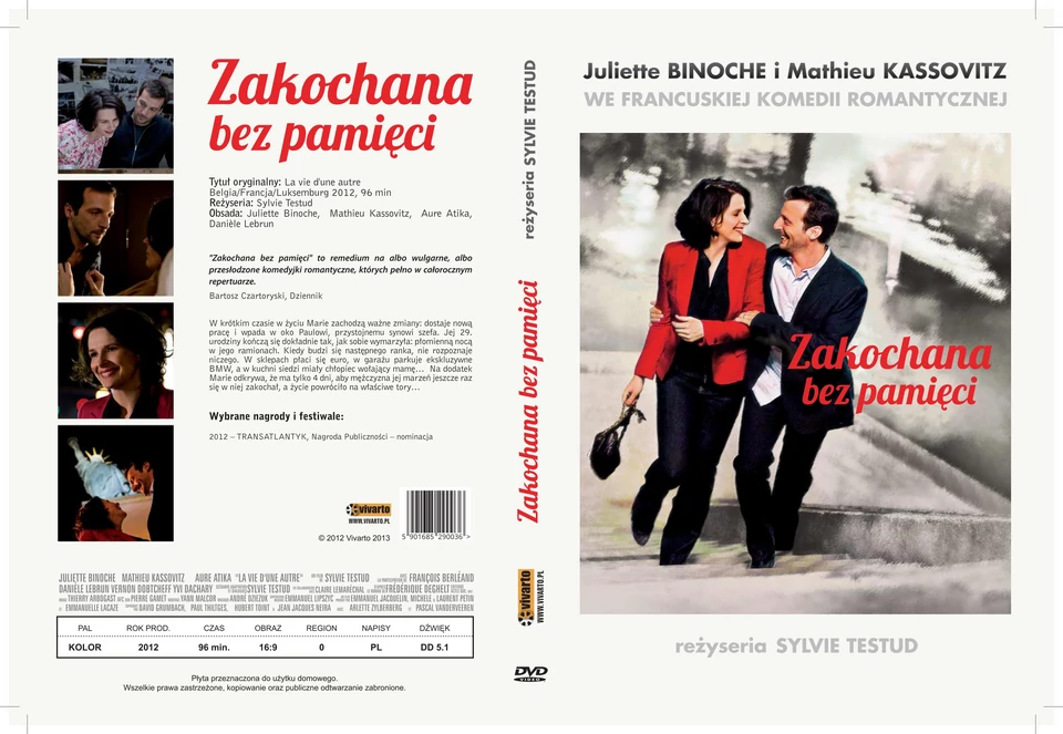 "Zakochana bez pamięci" - okładka DVD