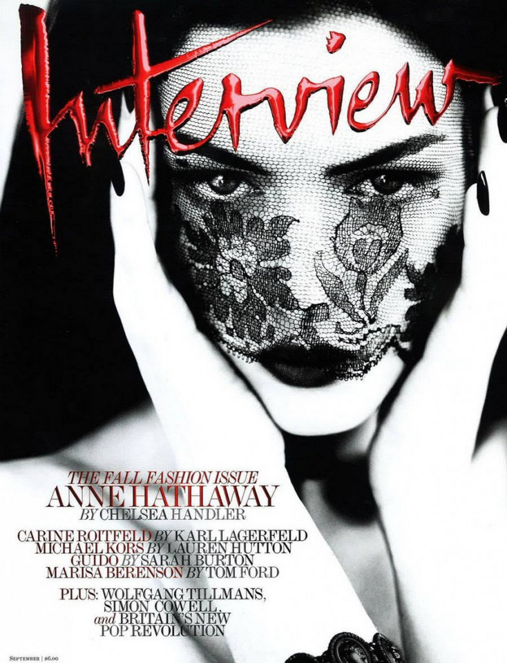 Anne Hathaway dla "Interview Magazine"